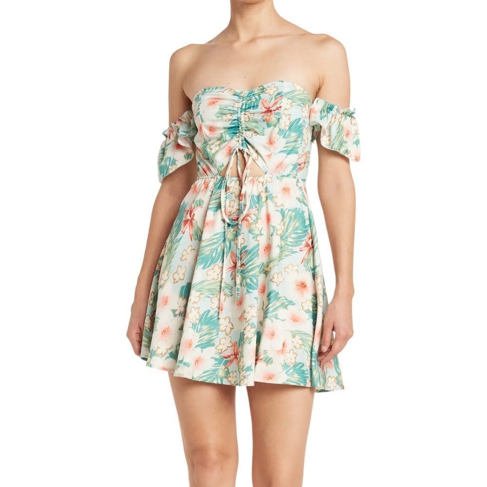Area Stars Tropical Mini Dress 🍀EUC🍀 Size XS